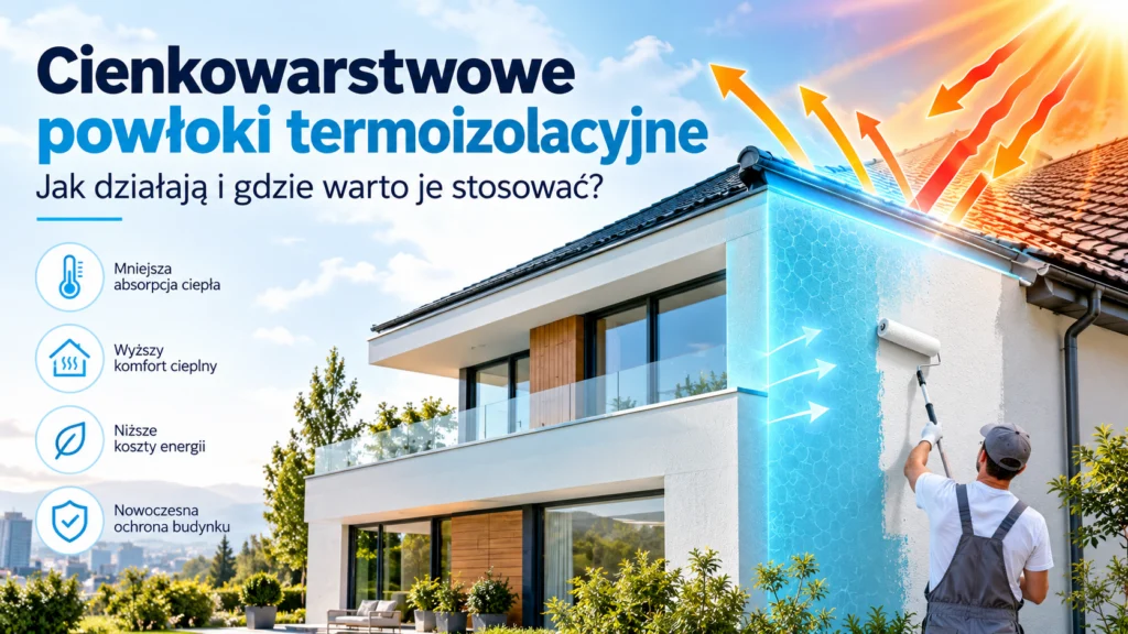 Cienkowarstwowe powłoki termoizolacyjne nakładane jak farba