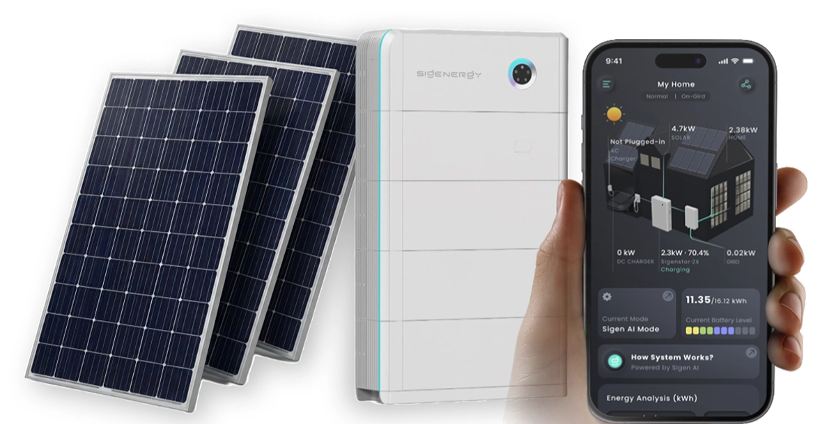 Fotowoltaika z magazynem energii: panele, magazyn energii i aplikacja monitorująca zużycie